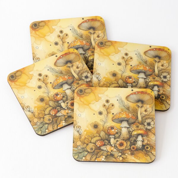 Item preview, Floral Mushrooms designed and sold by GraphicsClub.