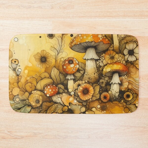 Item preview, Floral Mushrooms designed and sold by GraphicsClub.