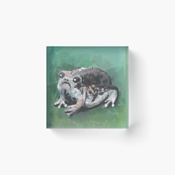 Item preview, Breviceps adspersus frog  created with acrylic paints designed and sold by alina-k-design.