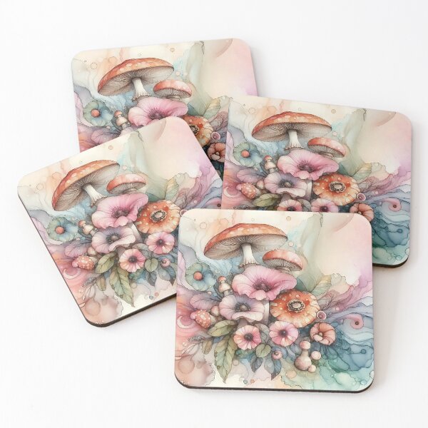 Item preview, Floral Mushrooms designed and sold by GraphicsClub.