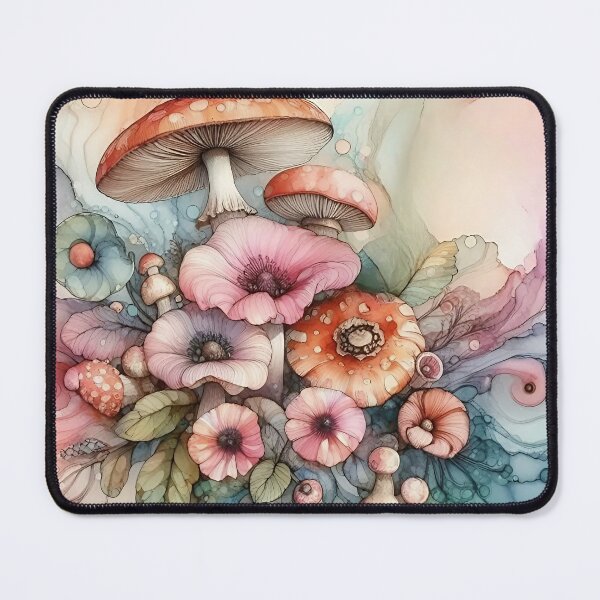 Item preview, Floral Mushrooms designed and sold by GraphicsClub.