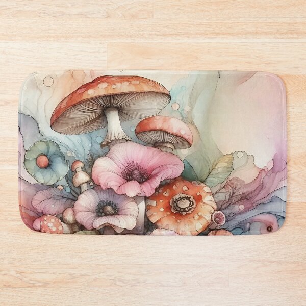 Item preview, Floral Mushrooms designed and sold by GraphicsClub.