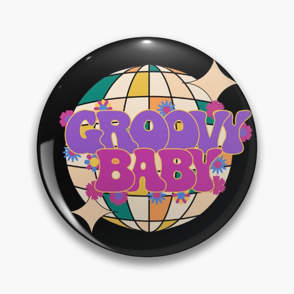 Item preview, Groovy Baby, 70s retro disco design, disco ball designed and sold by CorvusLunaArt.
