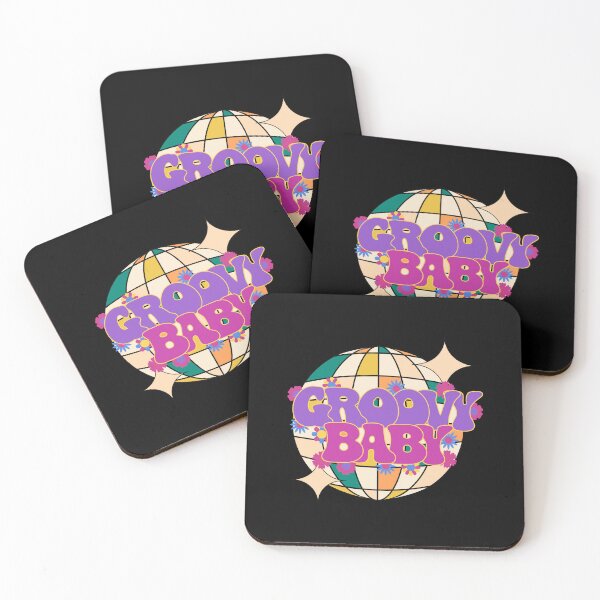Item preview, Groovy Baby, 70s retro disco design, disco ball designed and sold by CorvusLunaArt.