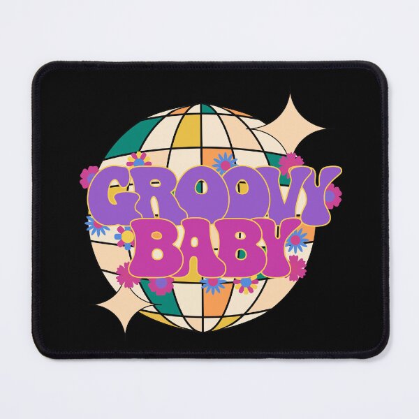 Item preview, Groovy Baby, 70s retro disco design, disco ball designed and sold by CorvusLunaArt.
