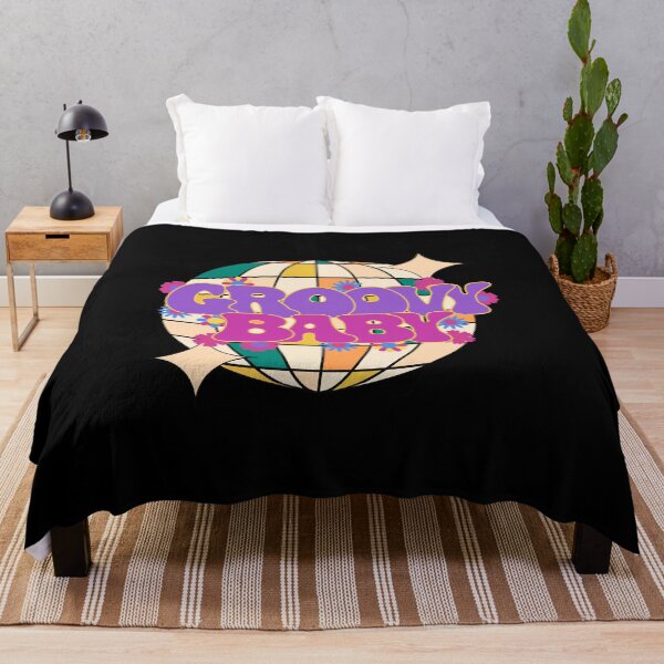 Item preview, Groovy Baby, 70s retro disco design, disco ball designed and sold by CorvusLunaArt.