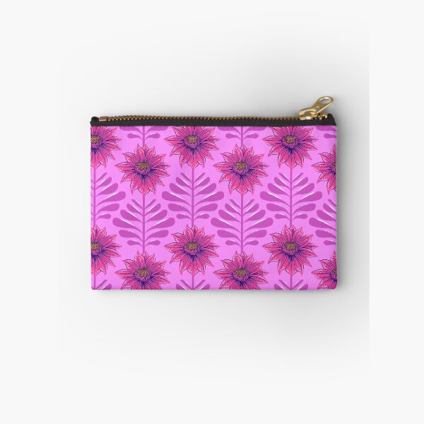 Item preview, Retro Vintage Fantasy Flowers in neon pink and purple designed and sold by colorofmagic.