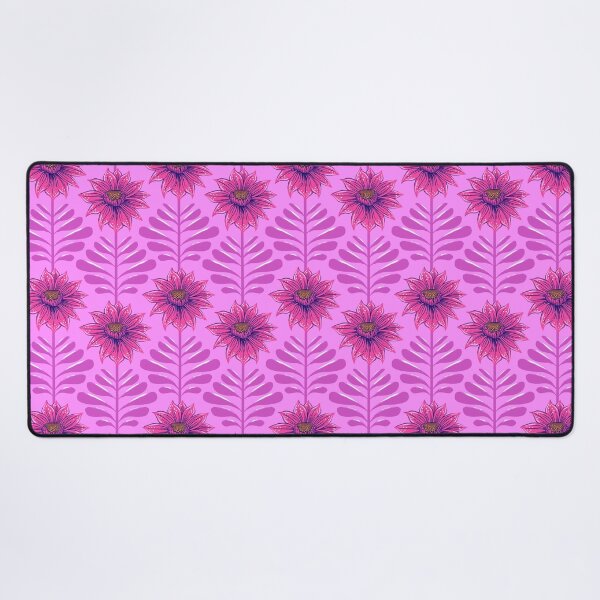 Item preview, Retro Vintage Fantasy Flowers in neon pink and purple designed and sold by colorofmagic.