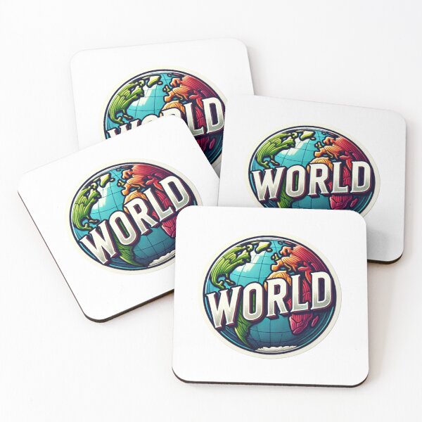 Item preview, "World Sticker with Circular Globe Design" designed and sold by ForFamily1120.