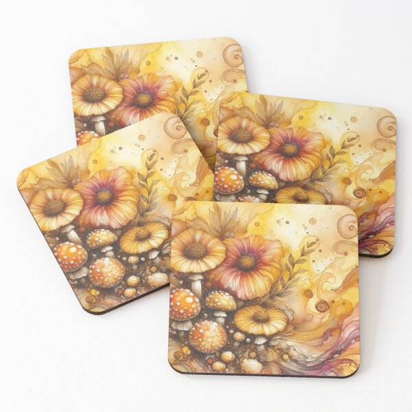 Item preview, Floral Mushrooms designed and sold by GraphicsClub.