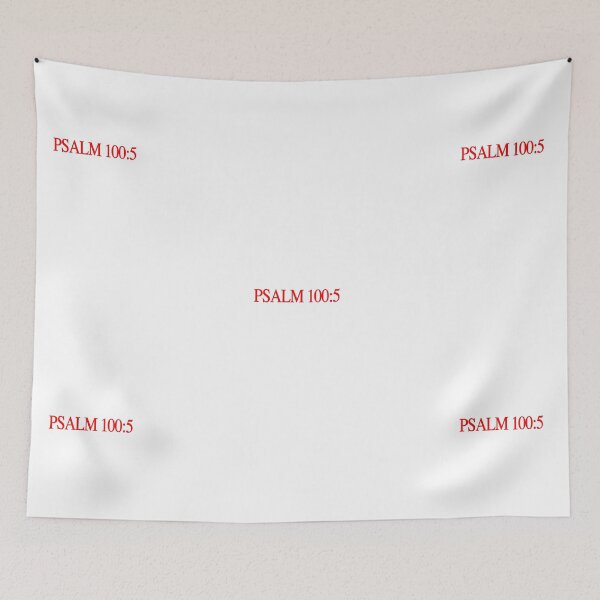 Item preview, PSALM 100:5 verse - LORD Is Good His Love Endures_red letters on white shirt designed and sold by ARISE inspires.