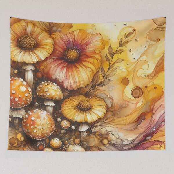 Item preview, Floral Mushrooms designed and sold by GraphicsClub.
