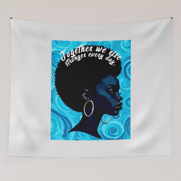 Item preview, Together We Rise Stronger Every Day Blue Pride Portrait designed and sold by SplashTastic.