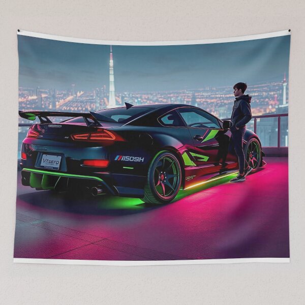 Item preview, Mitsubishi EVO on a skyscraper roof designed and sold by Salimgor Hangaround Music.