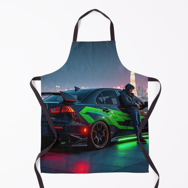 Item preview, Mitsubishi EVO on a skyscraper roof at night designed and sold by Salimgor Hangaround Music.