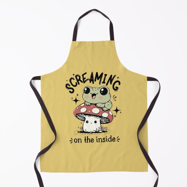 Item preview, Screaming On The Inside Cute Frog designed and sold by Lorena Tiana.
