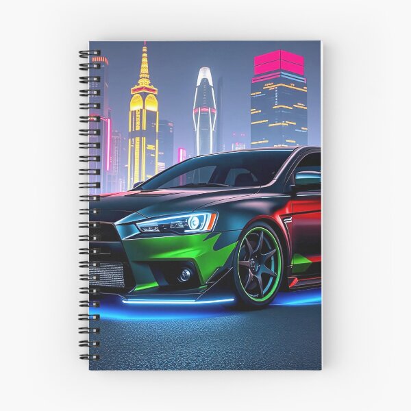 Item preview, Mitsubishi EVO from the front on a parking deck at night designed and sold by Salimgor Hangaround Music.