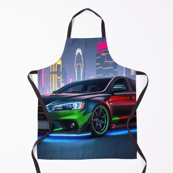 Item preview, Mitsubishi EVO from the front on a parking deck at night designed and sold by Salimgor Hangaround Music.