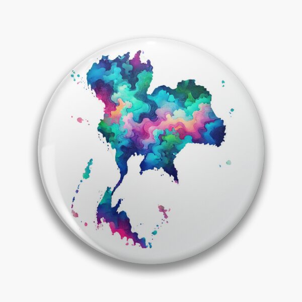 Item preview, " Artistic Thailand Map Design" designed and sold by ForFamily1120.