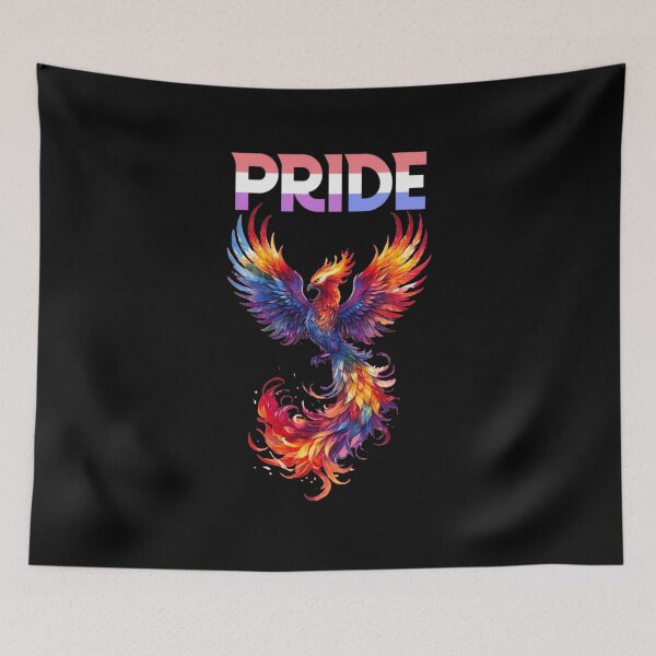 Item preview, Transgender Visibility Phoenix Rising - Trans Pride LGBTQ Pride Graphic Design designed and sold by ItsAKinkThing.