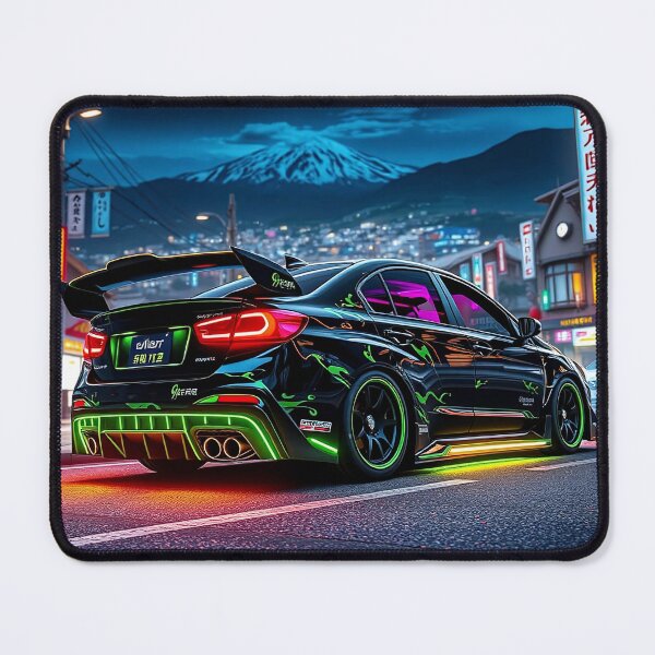 Item preview, Mitsubishi EVO from behind in a mountain village designed and sold by Salimgor Hangaround Music.