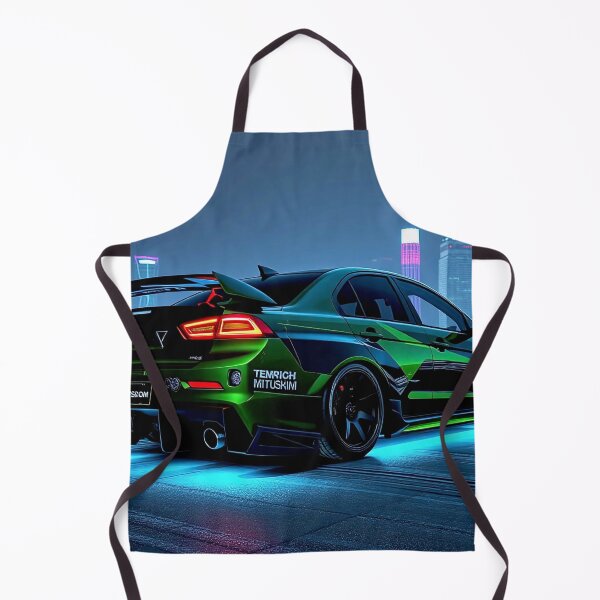 Item preview, Black Mitsubishi EVO from behind on a roof at night designed and sold by Salimgor Hangaround Music.