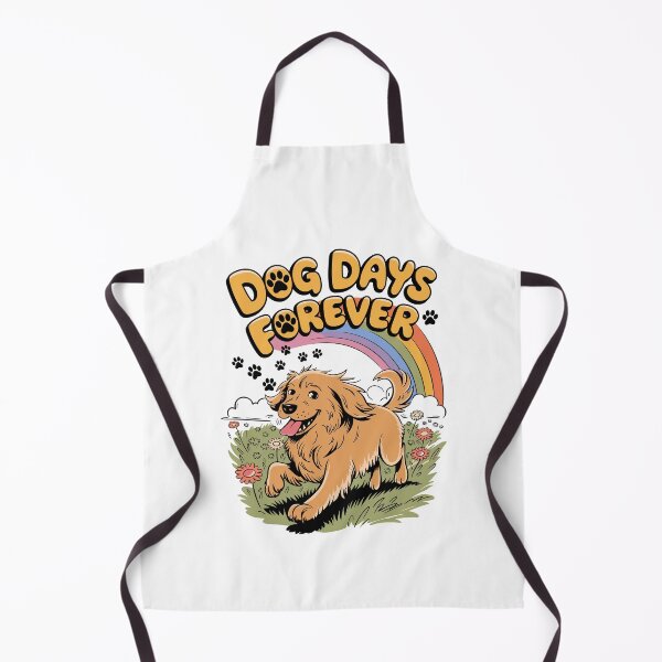 Item preview, Dog Days Forever, Happy Dog Rainbow Paw Print, Fun Bold Font Playful Paw for Dog Lovers, designed and sold by PaleWhaleStudio.