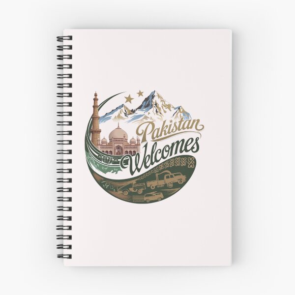 Item preview, Pakistan Welcomes Flag Map Islamabad, K2, Lahore, Himalayas designed and sold by AnimalsDH305.