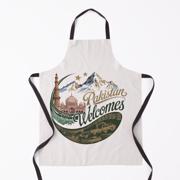Item preview, Pakistan Welcomes Flag Map Islamabad, K2, Lahore, Himalayas designed and sold by AnimalsDH305.