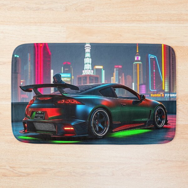 Item preview, Mitsubishi EVO from behind on a roof at night designed and sold by Salimgor Hangaround Music.