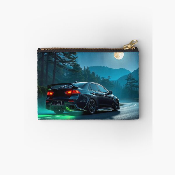 Item preview, Mitsubishi EVO from behind on a country road in the moonlight designed and sold by Salimgor Hangaround Music.