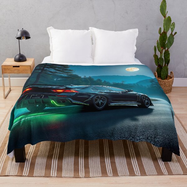Item preview, Mitsubishi EVO from behind on a country road in the moonlight designed and sold by Salimgor Hangaround Music.