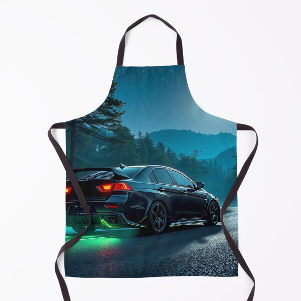 Item preview, Mitsubishi EVO from behind on a country road in the moonlight designed and sold by Salimgor Hangaround Music.