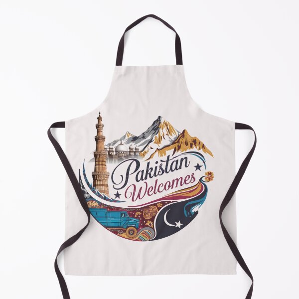 Item preview, Pakistan Welcomes Flag Map Islamabad, K2, Lahore, Himalayas designed and sold by AnimalsDH305.