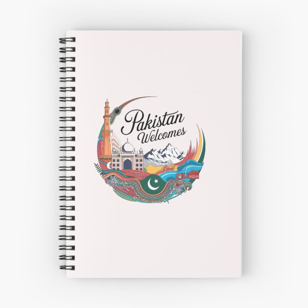 Item preview, Pakistan Welcomes Flag Map Islamabad, K2, Lahore, Himalayas designed and sold by AnimalsDH305.