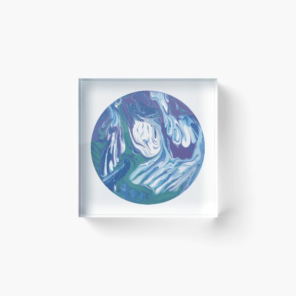 Item preview, Fluid art circle 4 designed and sold by alina-k-design.