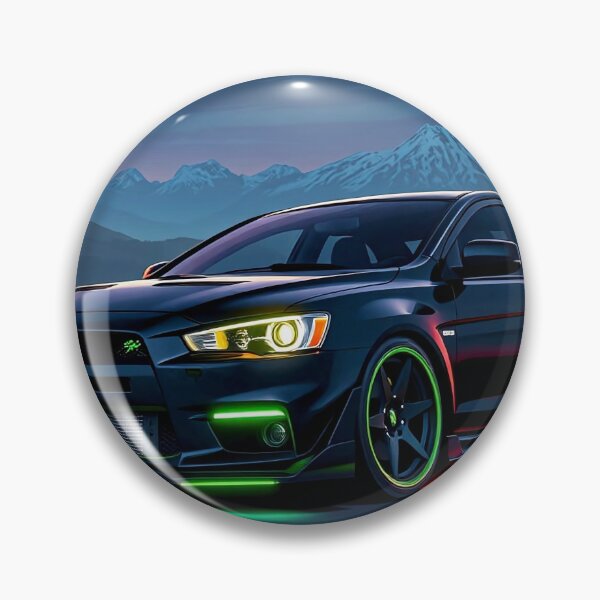 Item preview, Mitsubishi EVO from the front on a country road in the moonlight designed and sold by Salimgor Hangaround Music.