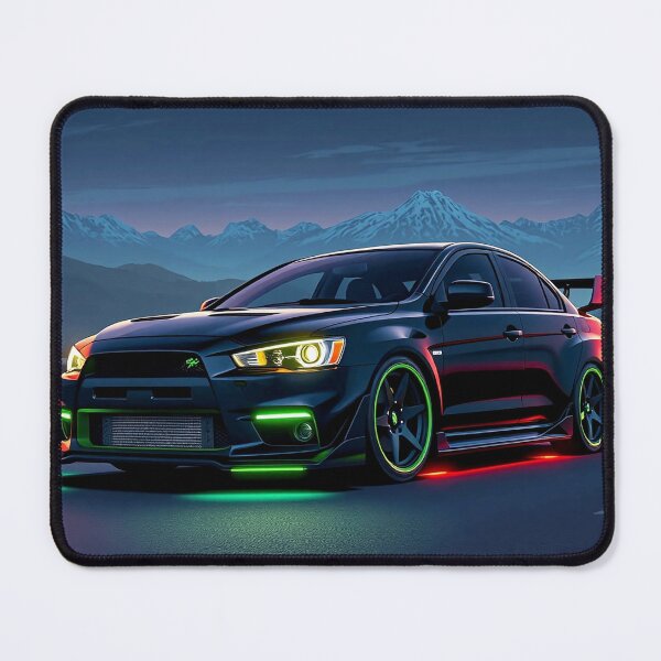 Item preview, Mitsubishi EVO from the front on a country road in the moonlight designed and sold by Salimgor Hangaround Music.
