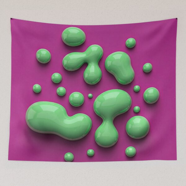 Item preview, Green Blobs on Purple (3) designed and sold by AnTartstudios.