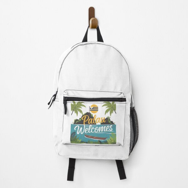 Item preview, Palau Welcomes Flag Map Ngerulmud, Islands, Jellyfish Lake designed and sold by AnimalsDH305.