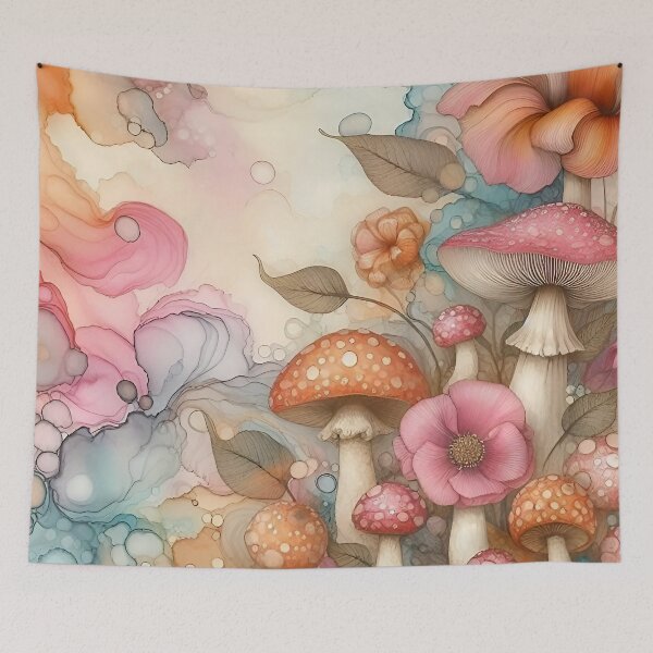 Item preview, Floral Mushrooms designed and sold by GraphicsClub.