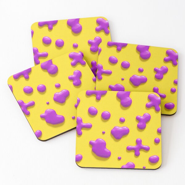 Item preview, Purple Blobs on Yellow (2) designed and sold by AnTartstudios.