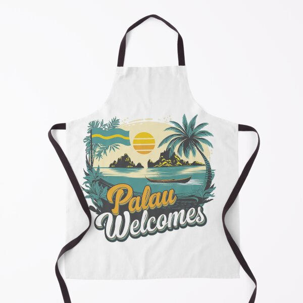 Item preview, Palau Welcomes Flag Map Ngerulmud, Islands, Jellyfish Lake designed and sold by AnimalsDH305.