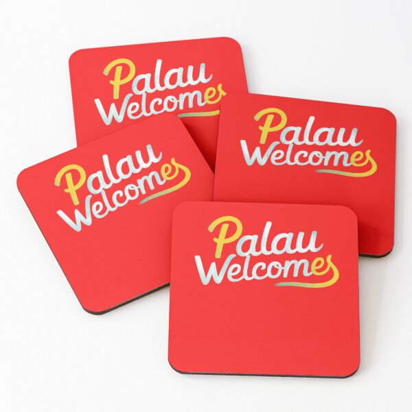 Item preview, Palau Welcomes Flag Map Ngerulmud, Islands, Jellyfish Lake designed and sold by AnimalsDH305.