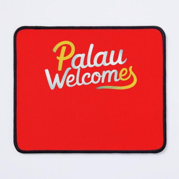 Item preview, Palau Welcomes Flag Map Ngerulmud, Islands, Jellyfish Lake designed and sold by AnimalsDH305.