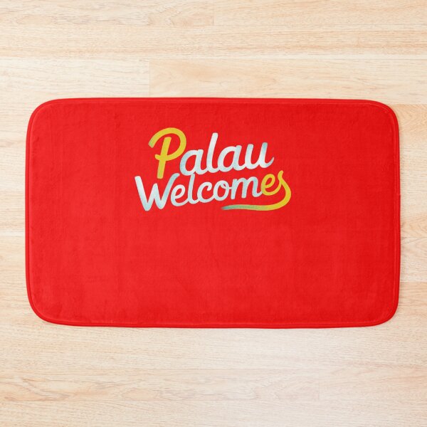 Item preview, Palau Welcomes Flag Map Ngerulmud, Islands, Jellyfish Lake designed and sold by AnimalsDH305.