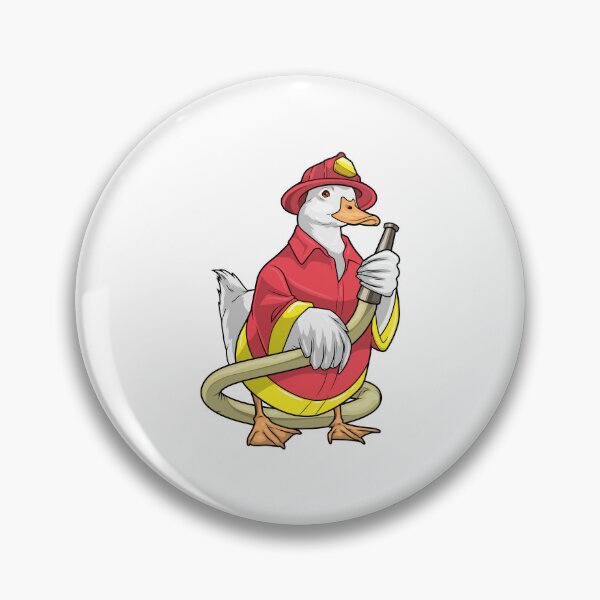 Item preview, Duck Firefighter Fire hose Fire department designed and sold by Snabdesign84.
