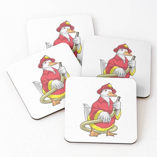 Item preview, Duck Firefighter Fire hose Fire department designed and sold by Snabdesign84.