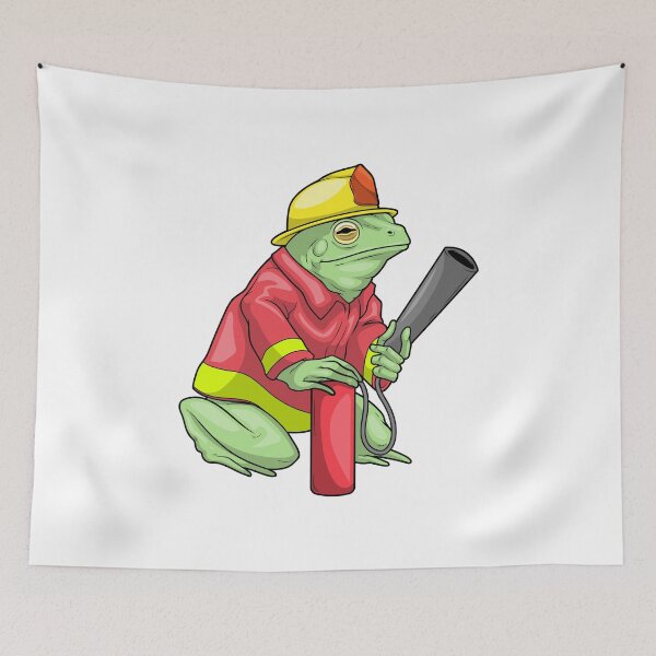 Item preview, Frog Firefighter Fire extinguisher Fire department designed and sold by Snabdesign84.
