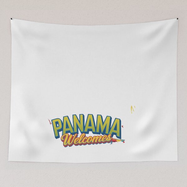 Item preview, Panama Welcomes Flag Map Panama Canal, Panama City designed and sold by AnimalsDH305.